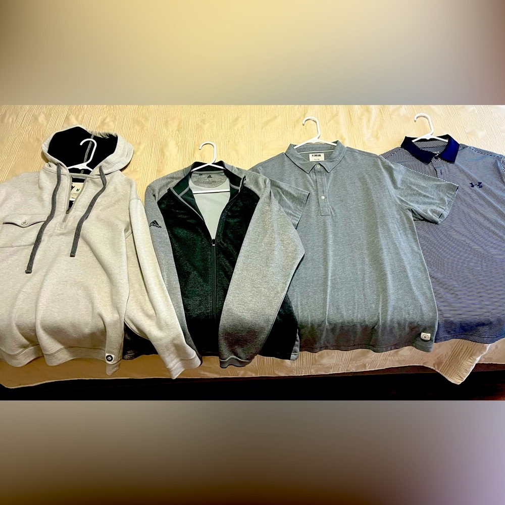 Lot of FOUR Men’s Golf Jackets/Shirts Size Large